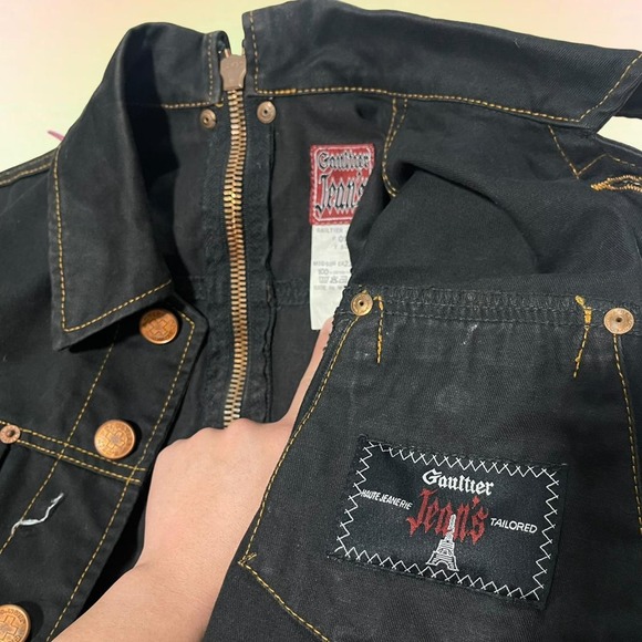 Rare 90s jean paul gaultier denim jacket - Picture 7 of 7